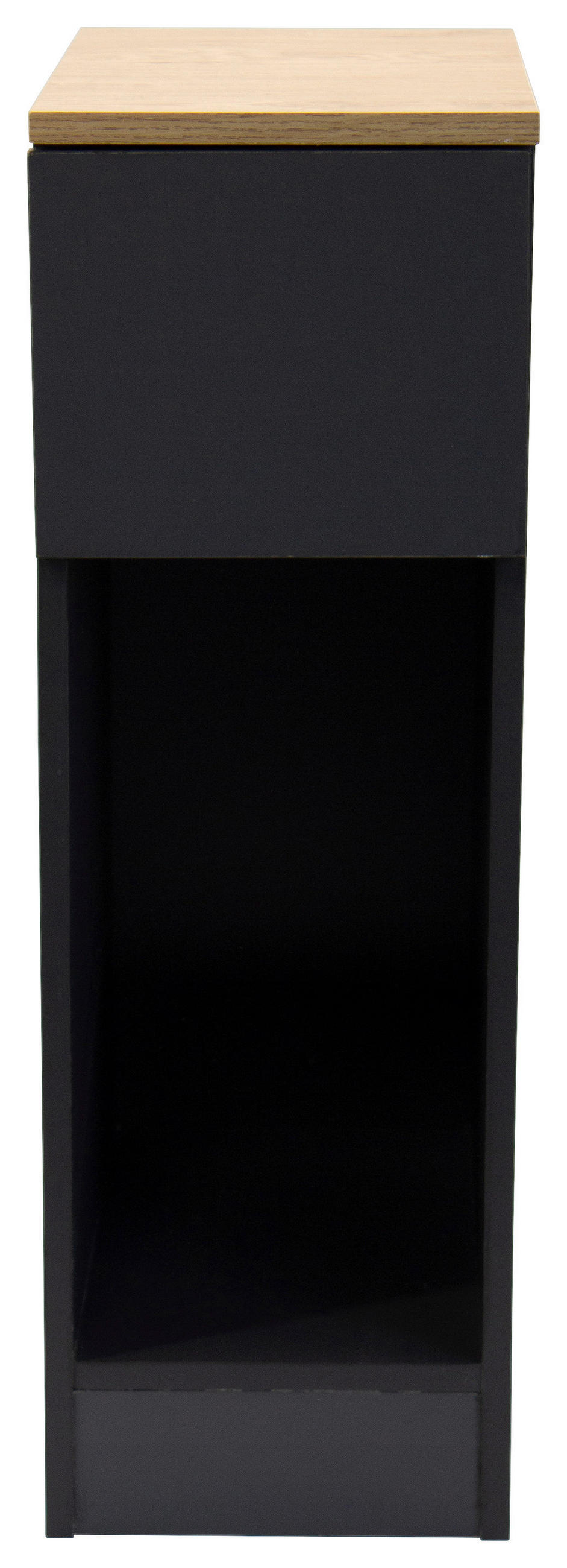 NACHTSCHRANK 19,6/60/33 cm, Anthrazit, Eiche Artisan,  - Anthrazit/Eiche Artisan, Basics, Holzwerkstoff (19,6/60/33cm) - Boxxx