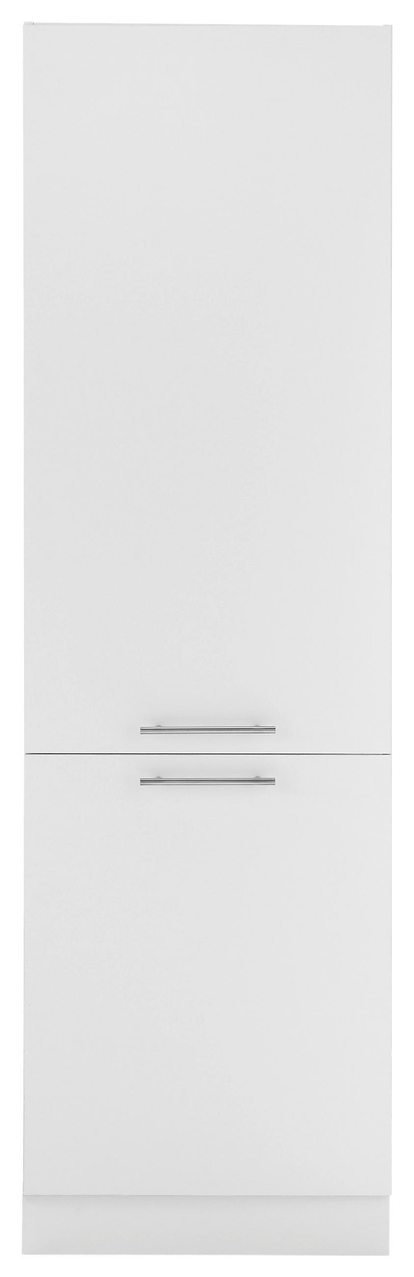 MEHRZWECKSCHRANK 60/200/68 cm  in Weiß  - Chromfarben/Schwarz, Design, Holzwerkstoff/Kunststoff (60/200/68cm)