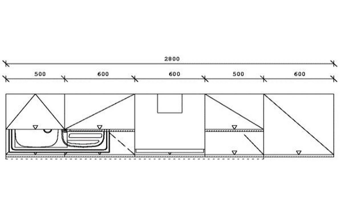 KÜCHENBLOCK 280 cm   in Hellgrau, Dunkelgrau  - Edelstahlfarben/Dunkelgrau, KONVENTIONELL, Holzwerkstoff/Metall (280cm) - Xora