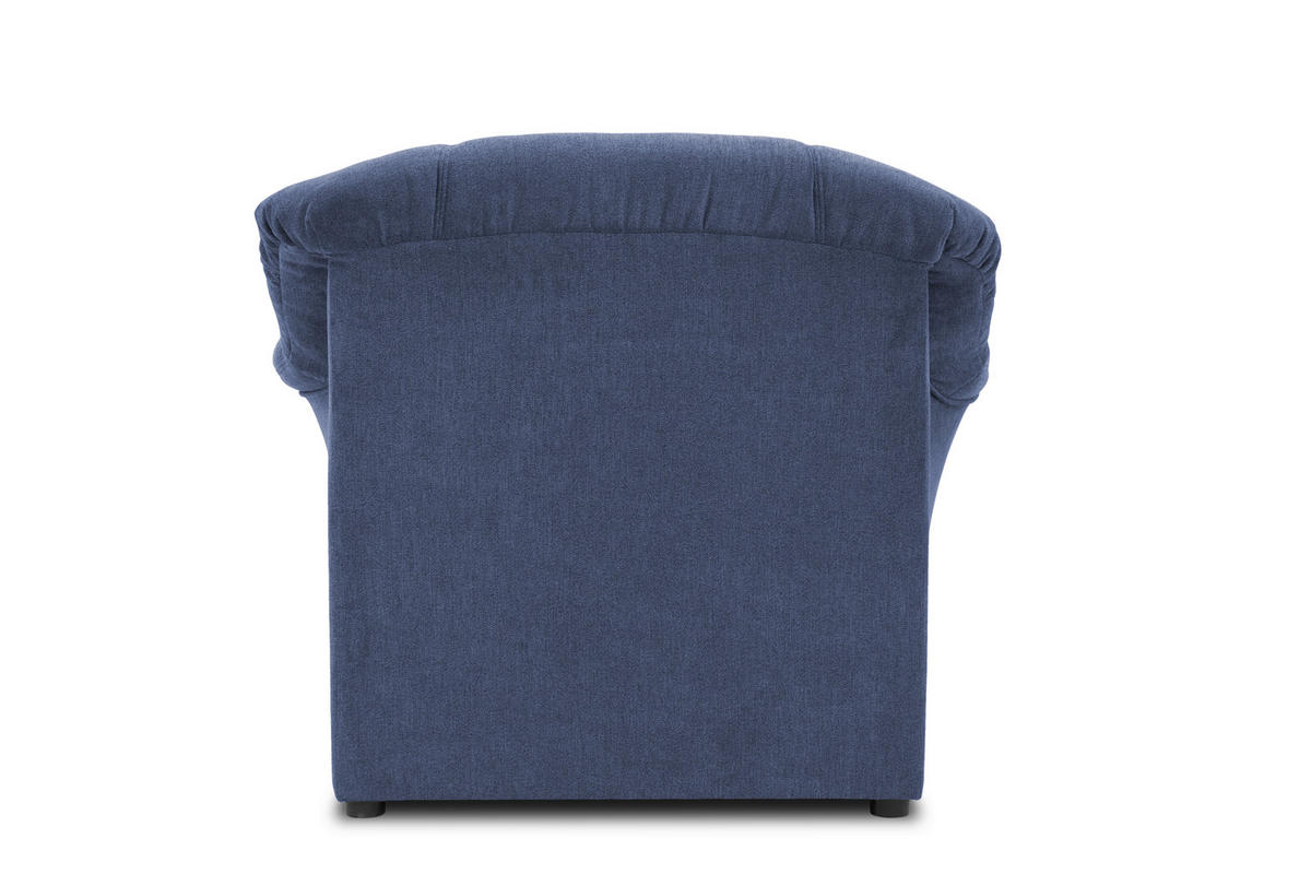 SESSEL Mikrofaser Dunkelblau    - Schwarz/Dunkelblau, KONVENTIONELL, Kunststoff/Textil (102/83/81cm) - MID.YOU