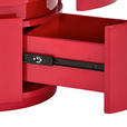 NACHTSCHRANK 40/50/40 cm  - Rot, Design, Holzwerkstoff (40/50/40cm) - Novel