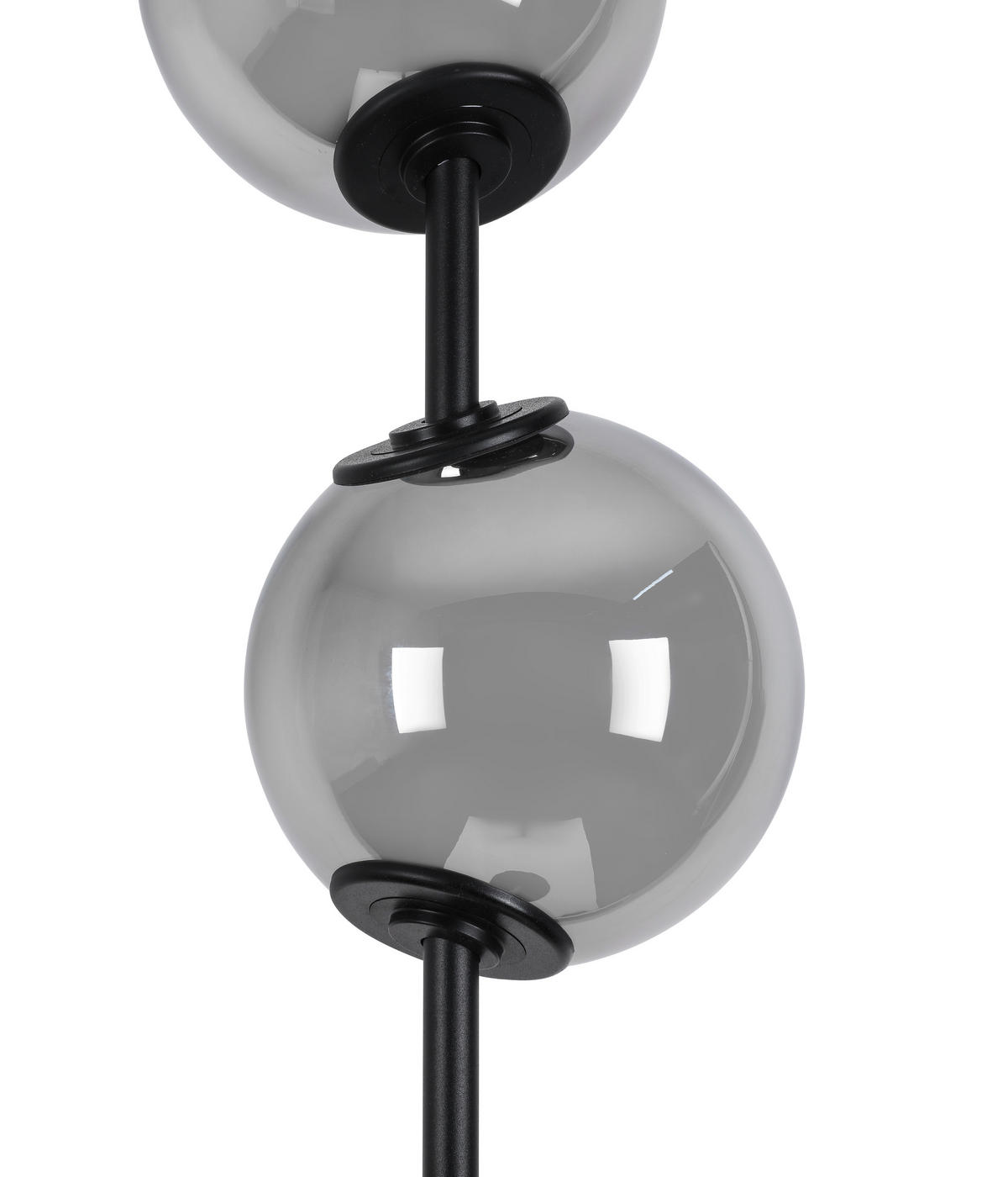 LED-STEHLEUCHTE - Chromfarben/Schwarz, Design, Glas/Kunststoff (34/168cm) - Dieter Knoll