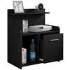 NACHTSCHRANK 47/60/29 cm  - Schwarz, Basics, Holzwerkstoff (47/60/29cm) - MID.YOU