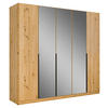 DREHTÜRENSCHRANK 226/210/54 cm 5-türig Eiche Artisan  - Eiche Artisan, MODERN, Holzwerkstoff/Metall (226/210/54cm) - Rauch Möbel