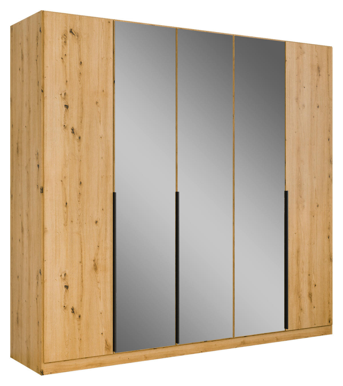 DREHTÜRENSCHRANK 226/210/54 cm 5-türig Eiche Artisan  - Eiche Artisan, MODERN, Holzwerkstoff/Metall (226/210/54cm) - Rauch Möbel