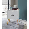NACHTSCHRANK 40/60/30 cm Kiefer massiv  - Naturfarben/Weiß, Design, Holz/Holzwerkstoff (40/60/30cm) - Xora