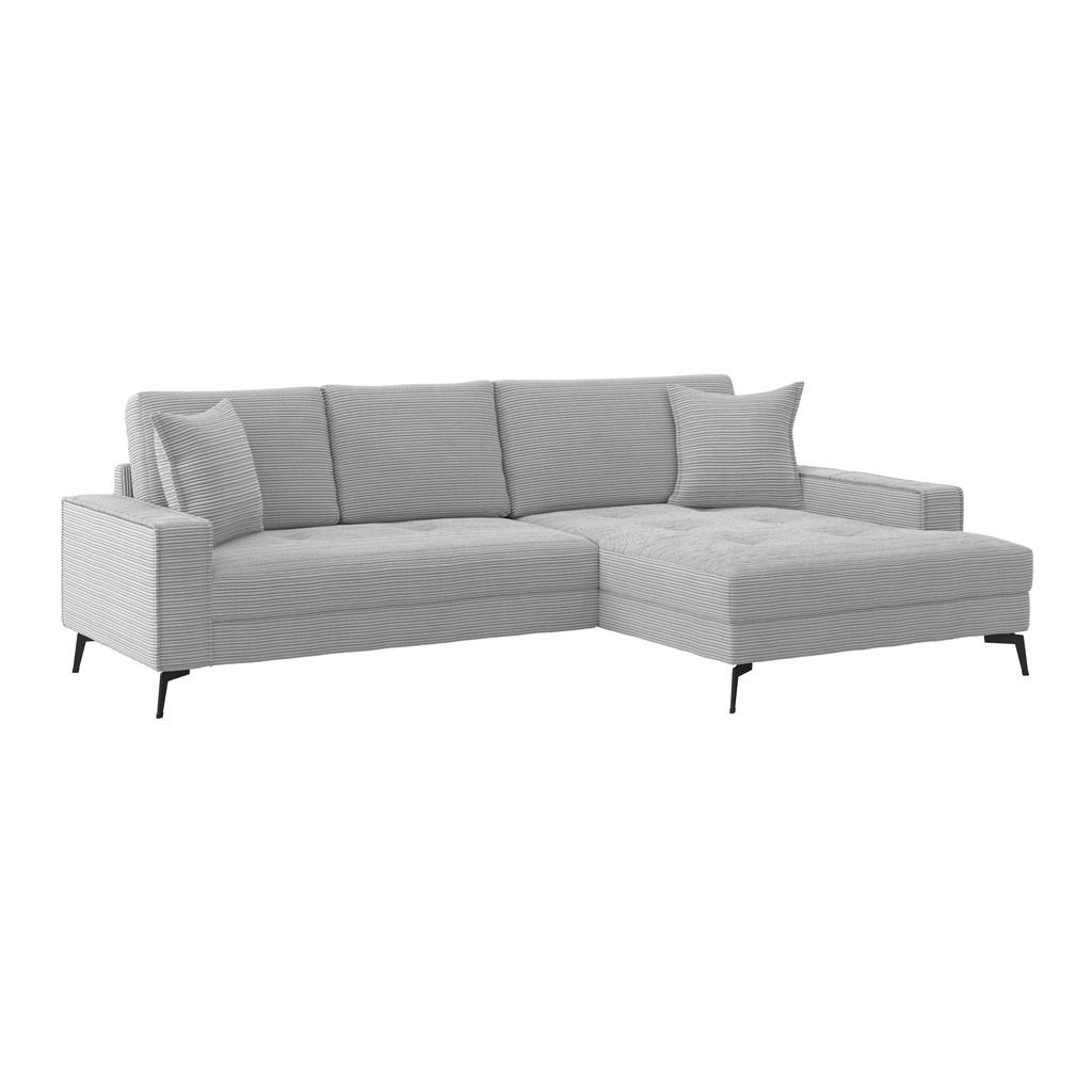 Ecksofa Zero Hellgrau 286x173 Cm