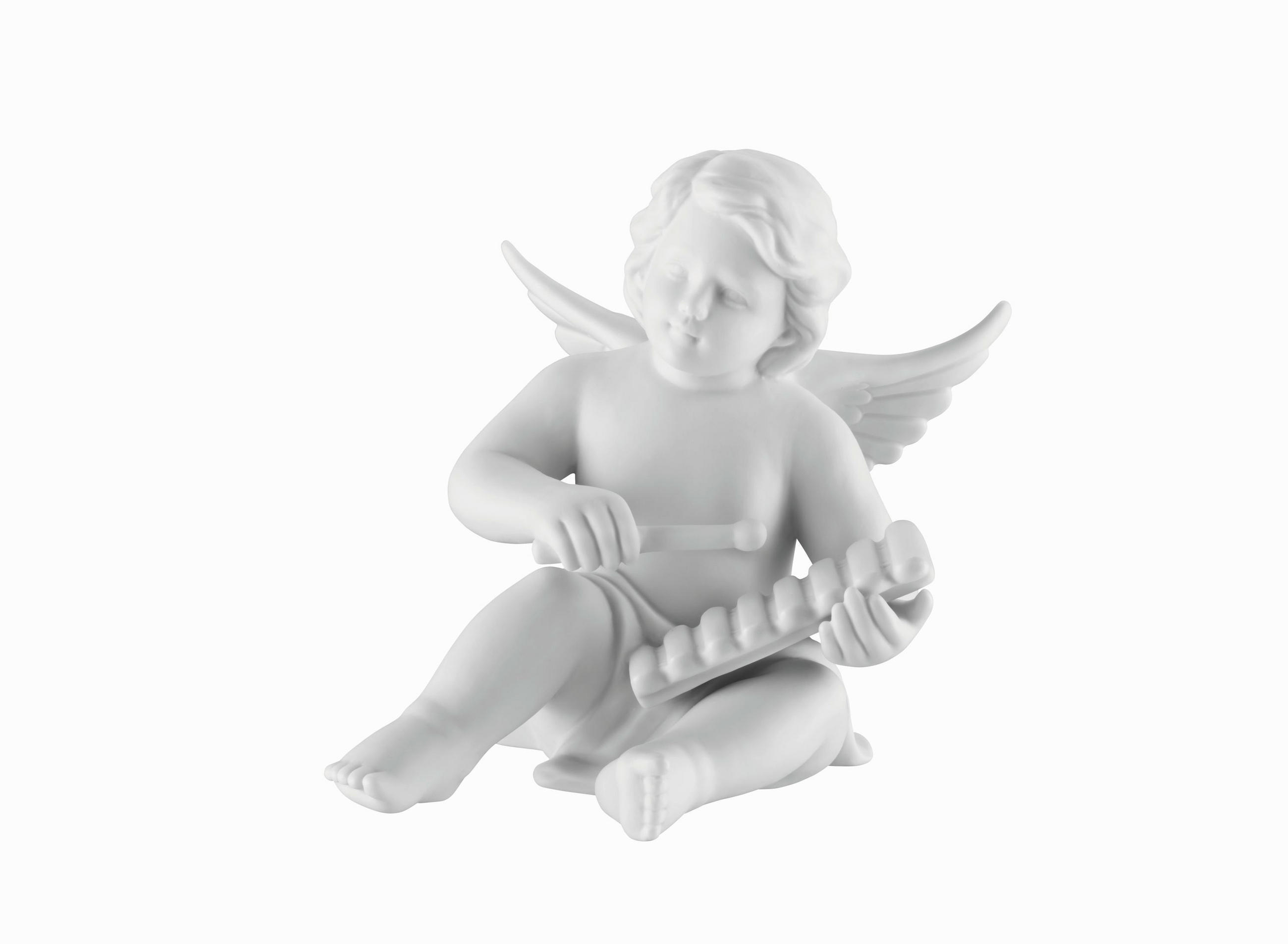 DEKOENGEL  - Weiß, KONVENTIONELL, Keramik (14cm)