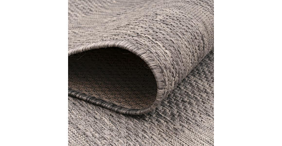 FLACHWEBETEPPICH 120/120 cm Relax  - Grau, Basics, Textil (120/120cm) - Novel