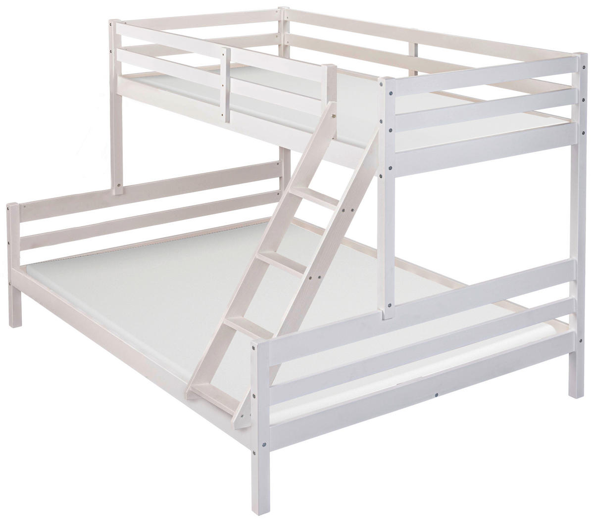 ETAGENBETT 90-140/200 cm Weiß  - Naturfarben/Weiß, MODERN, Holz (90-140/200cm) - MID.YOU