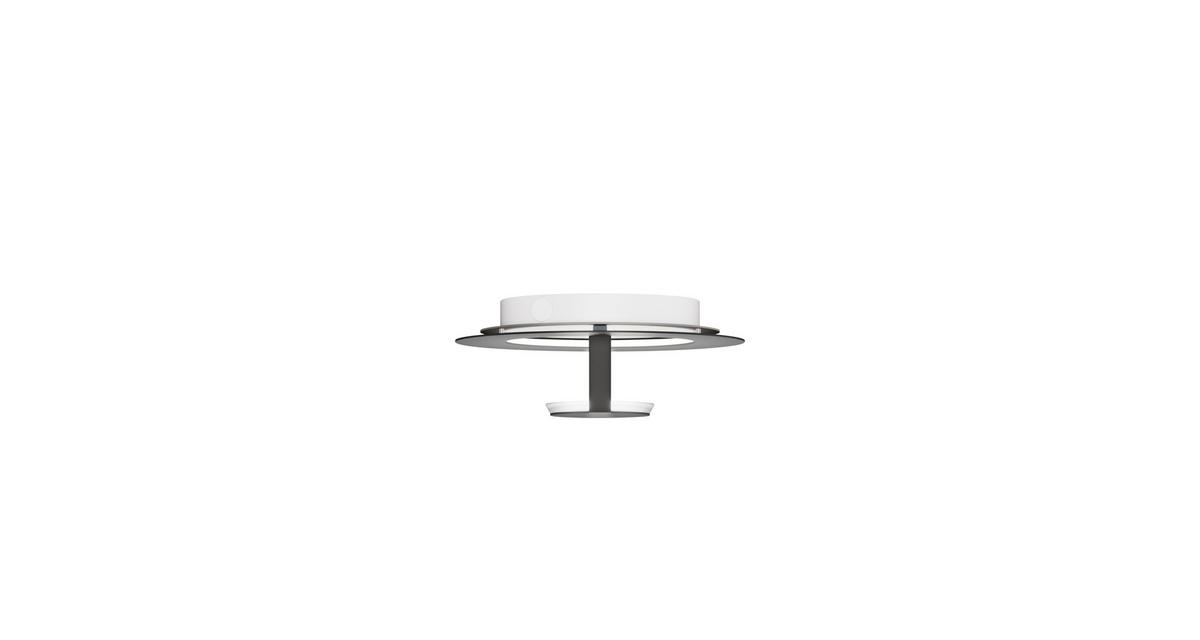 LED-WANDLEUCHTE FLAT 29/11,8 cm   - Silberfarben/Grau, Design, Metall (29/11,8cm) - Grossmann