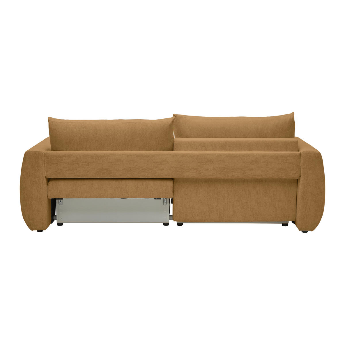 SCHLAFSOFA in Chenille, Jacquard Senfgelb  - Gelb/Senfgelb, Kunststoff/Textil (245/74-90/104cm) - MID.YOU