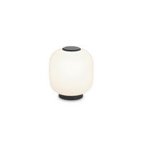 LED-TISCHLEUCHTE MILO 18/20 cm   - Schwarz/Weiß, KONVENTIONELL, Glas/Metall (18/20cm) - Helestra