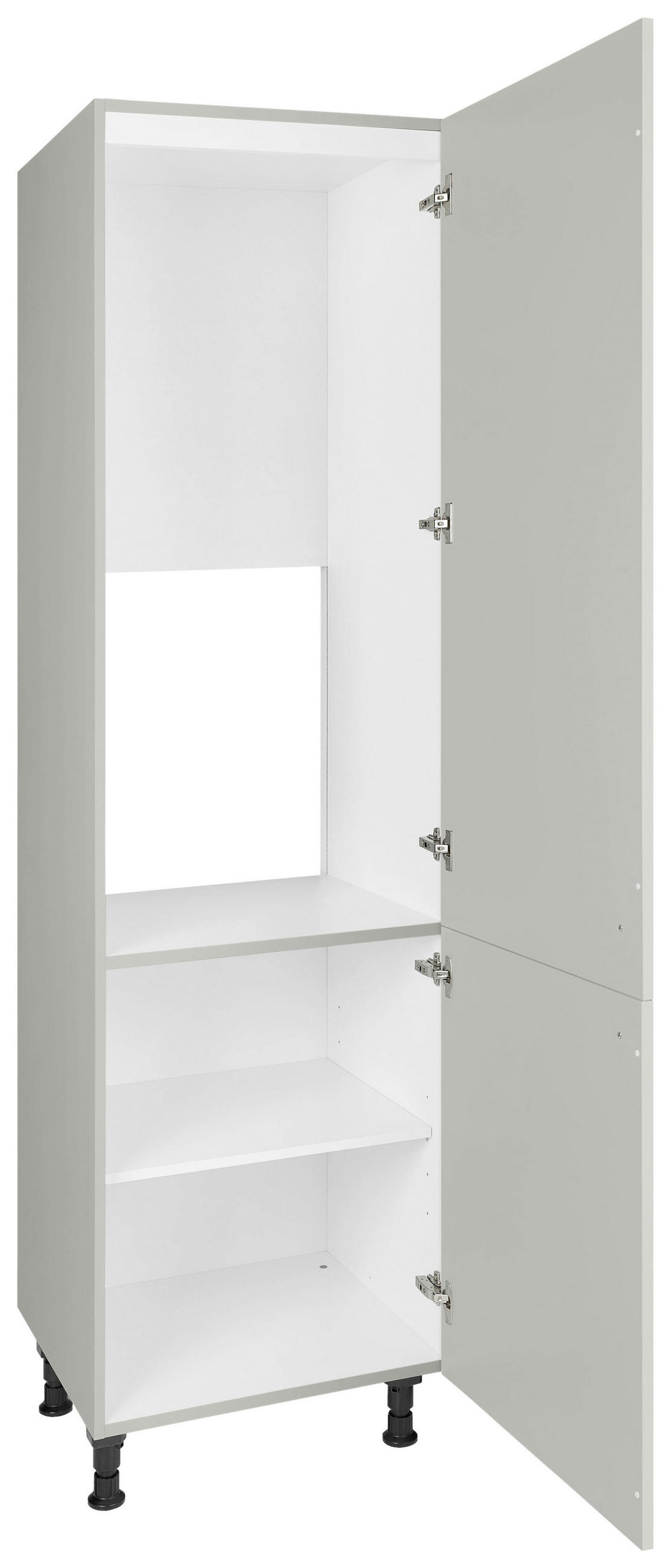 GERÄTEUMBAUSCHRANK 60/216,6/58 cm  in Grau  - Schwarz/Grau, MODERN, Holzwerkstoff/Metall (60/216,6/58cm) - Nobilia