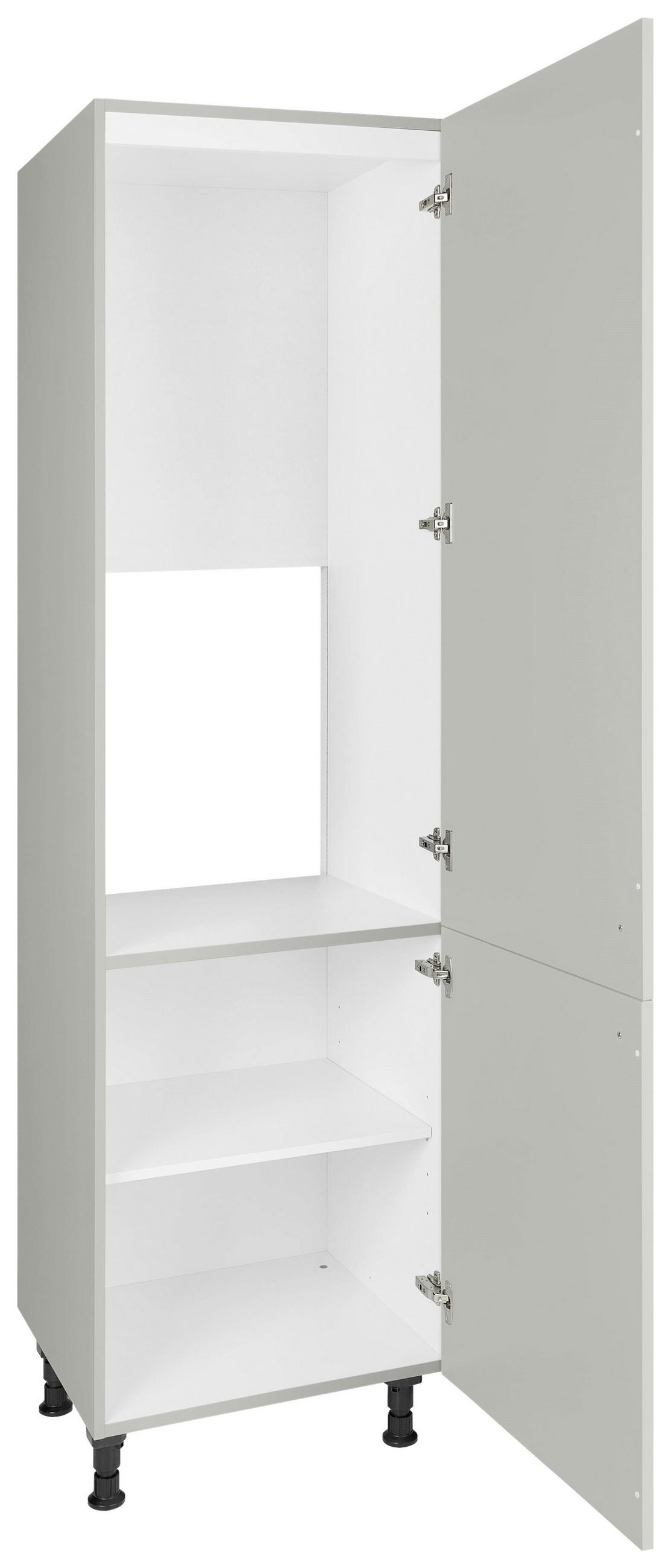 GERÄTEUMBAUSCHRANK 60/216,6/58 cm  in Grau  - Schwarz/Grau, MODERN, Holzwerkstoff/Metall (60/216,6/58cm) - Nobilia