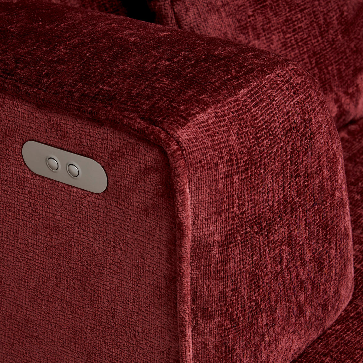 ECKSOFA Kirschrot Webstoff Zierkissen, Rückenkissen  - Schwarz/Kirschrot, Design, Kunststoff/Textil (188/288cm) - Welnova