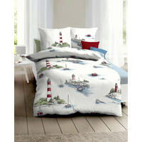 POSTELJNINA Küstenlandschaft 140/200 cm saten večbarvno  - večbarvno, Konvencionalno, tekstil (140/200cm) - Kaeppel