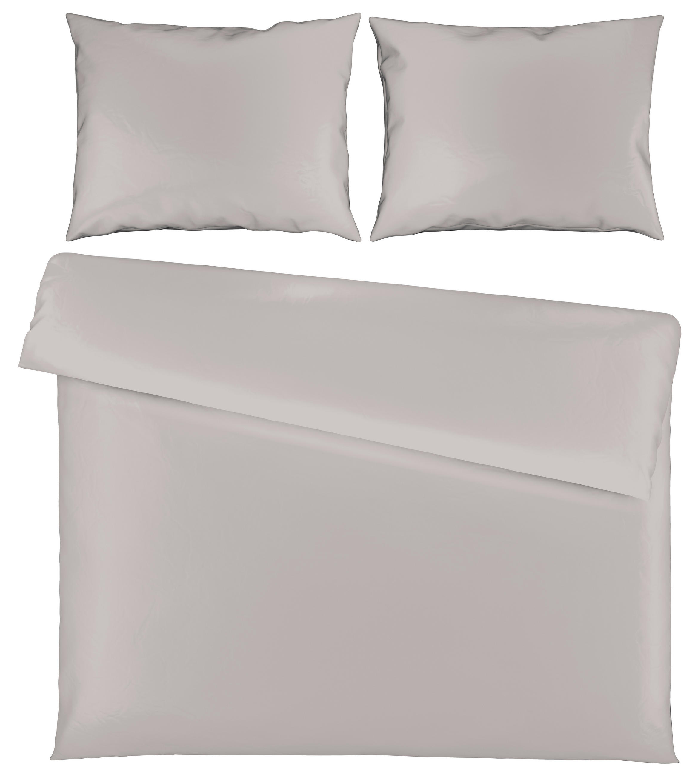 POSTELJNINA SENA 200/200 cm saten siva  - siva, Basics, tekstil (200/200cm) - Novel