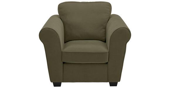 SESSEL in Chenille Dunkelgrün  - Dunkelgrün/Schwarz, KONVENTIONELL, Kunststoff/Textil (106/88/86cm) - Carryhome