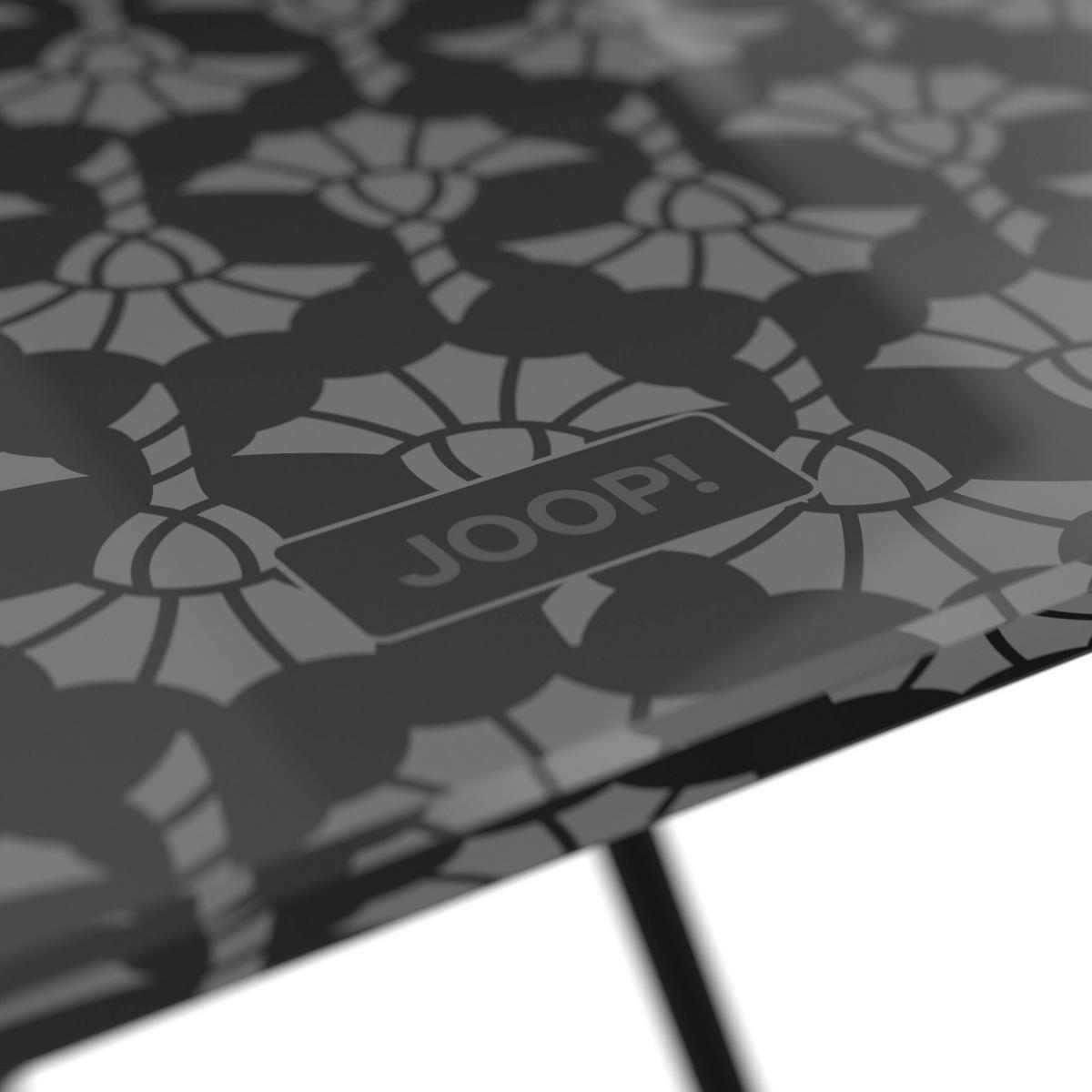 BEISTELLTISCH in Metall, Glas 41/41,2/41,1 cm  - Anthrazit, Design, Glas/Metall (41/41,2/41,1cm) - Joop!