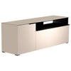LOWBOARD Schwarz, Sandfarben  160/58/45 cm  - Sandfarben/Schwarz, Design, Glas/Holzwerkstoff (160/58/45cm) - Moderano