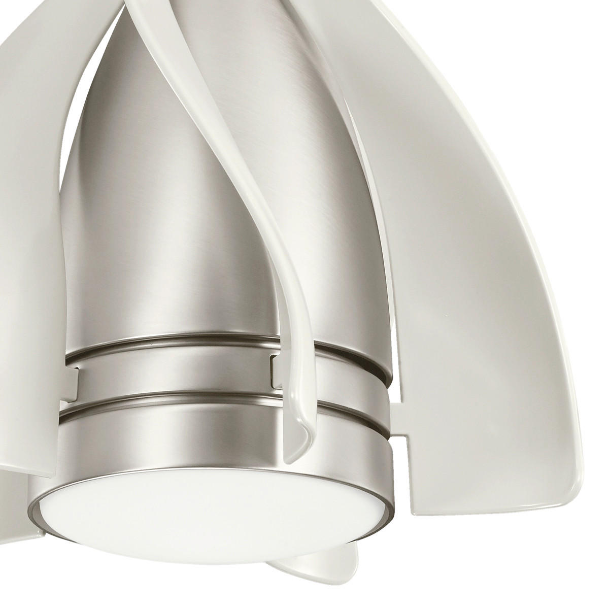 STROPNI VENTILATOR  Elstead Terna /1116 lm/3000 K// - barve šampanjca/barve niklja, Design, kovina/umetna masa (38/50cm)