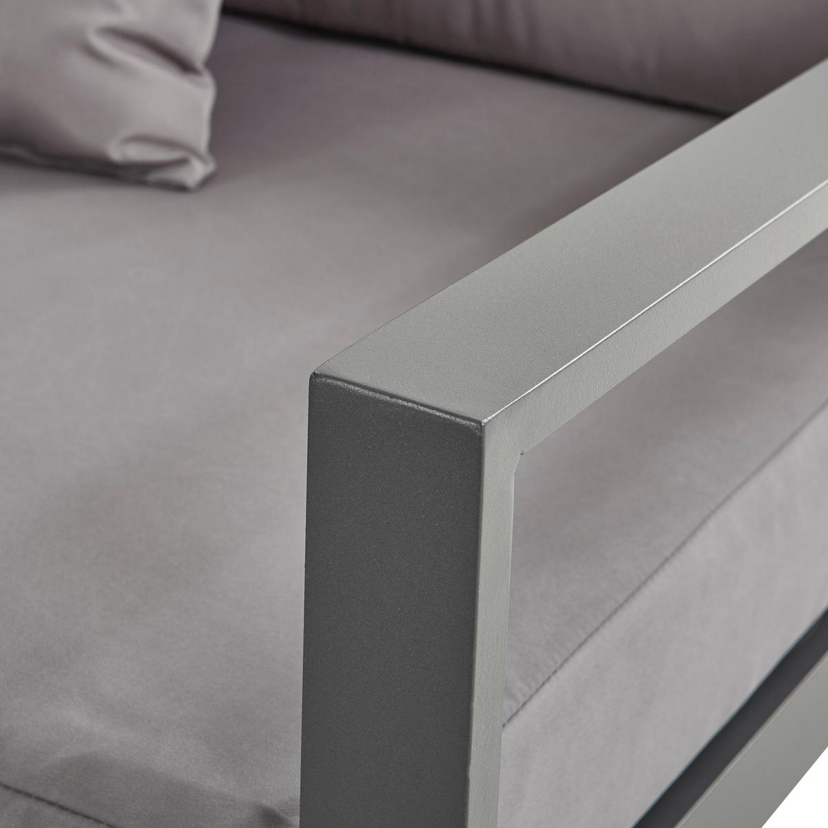 LOUNGE GARNITURA   metal, tekstil  antracit, siva    - siva/antracit, Moderno, metal/tekstil (180/248cm) - Ambia Garden