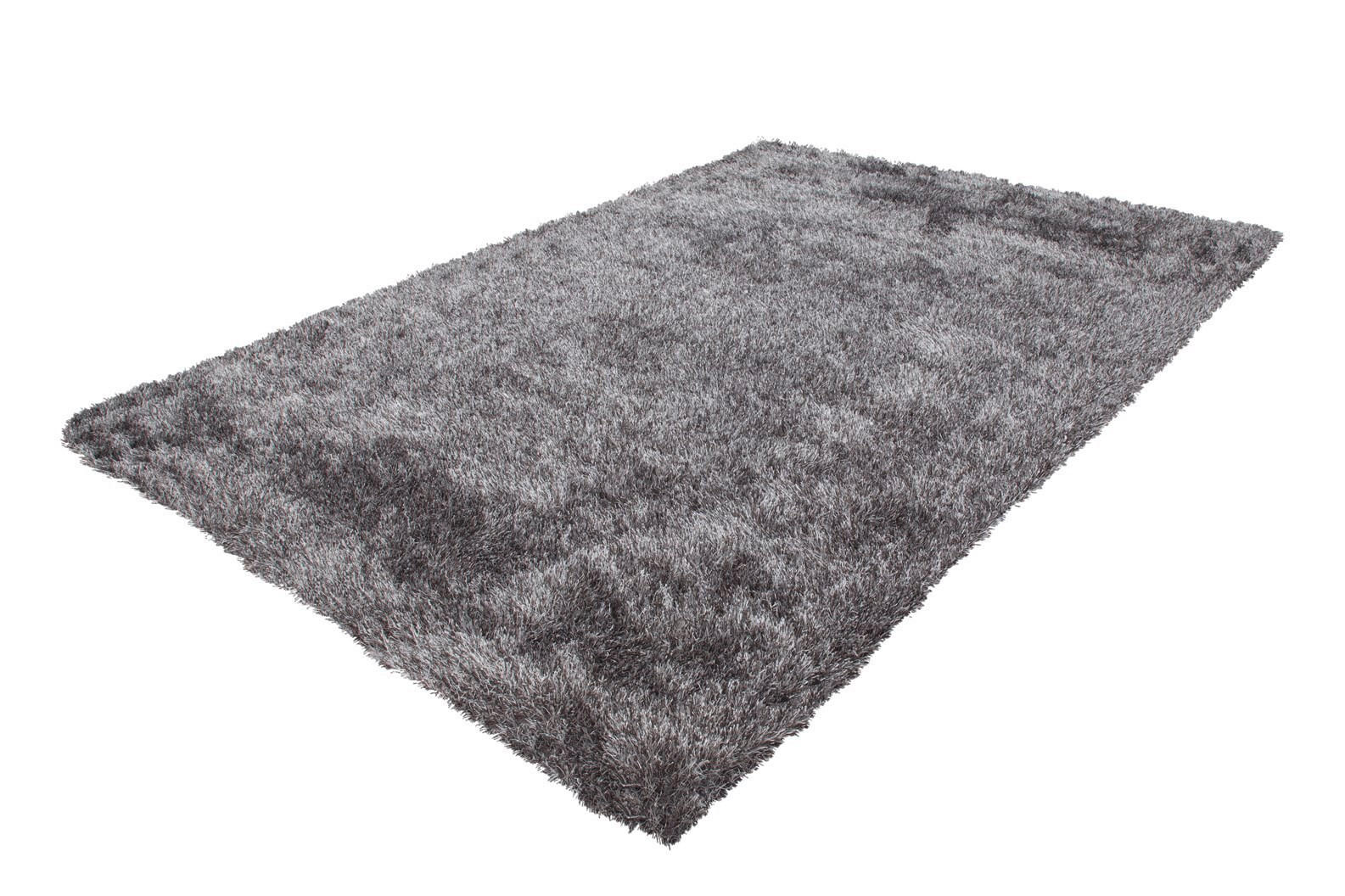 Thumbnail - Xxxl Hochflorteppich Diamond 725 Grau / Weiß, Grau, Weiß, Textil, Uni, rechteckig, 200x290 cm, pflegeleicht, Teppiche & ...