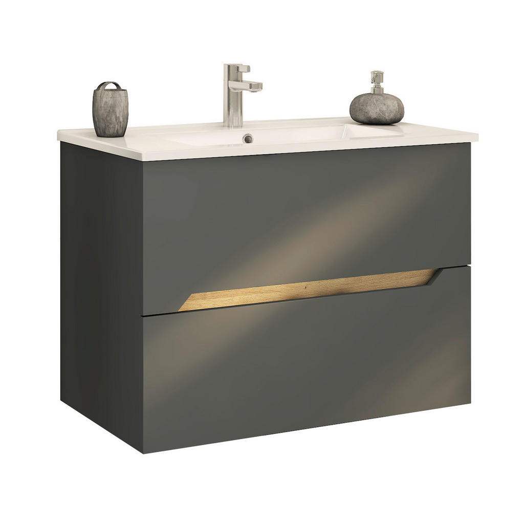 Stylife SKŘÍŇKA S UMYVADLEM, barvy grafitu, barvy grafitu, 85/63/45 cm