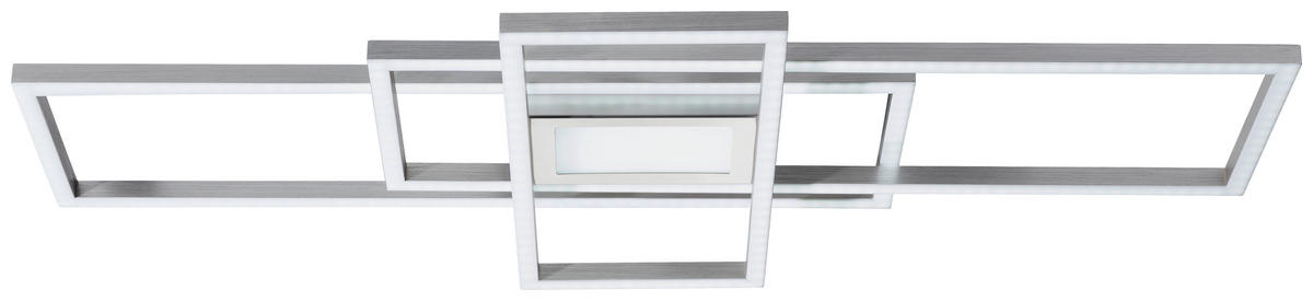 LED-DECKENLEUCHTE Irvine 70/30/6,2 cm   - Nickelfarben, Basics, Kunststoff/Metall (70/30/6,2cm) - Novel