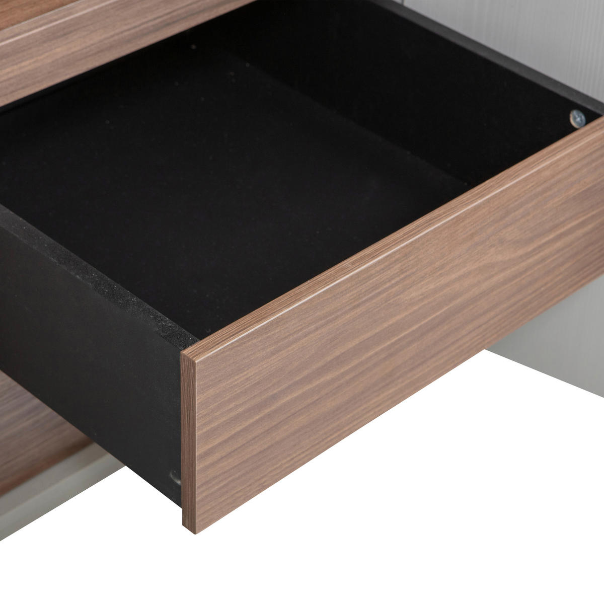 DREHTÜRENSCHRANK 110/210/58 cm 2-türig Grau  - Walnussfarben/Grau, Design, Holz (110/210/58cm) - Livetastic