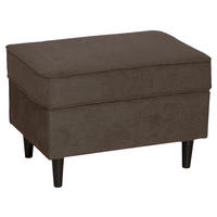 ÜLŐKE - sötétbarna, Basics, textil/fa (76/53/35cm) - Carryhome