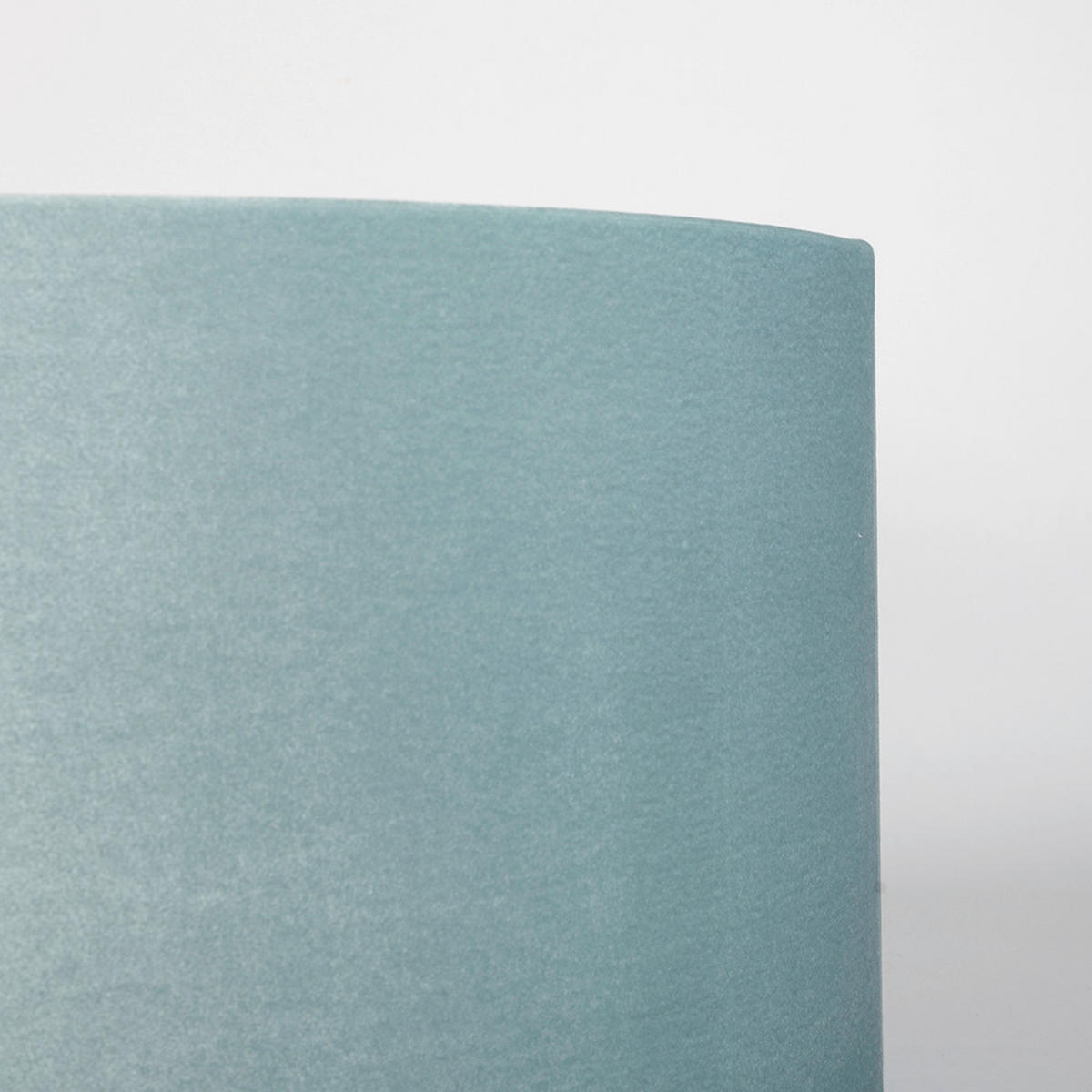 LEUCHTENSCHIRM Velour 50/25 cm   - Hellblau, Basics, Textil/Metall (50/25cm)