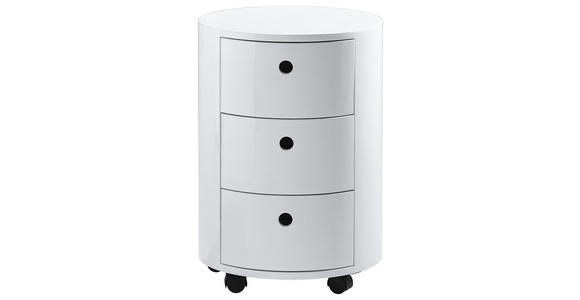 KOMMODE - Weiß, Design, Holzwerkstoff/Kunststoff (40/57,5cm) - Xora