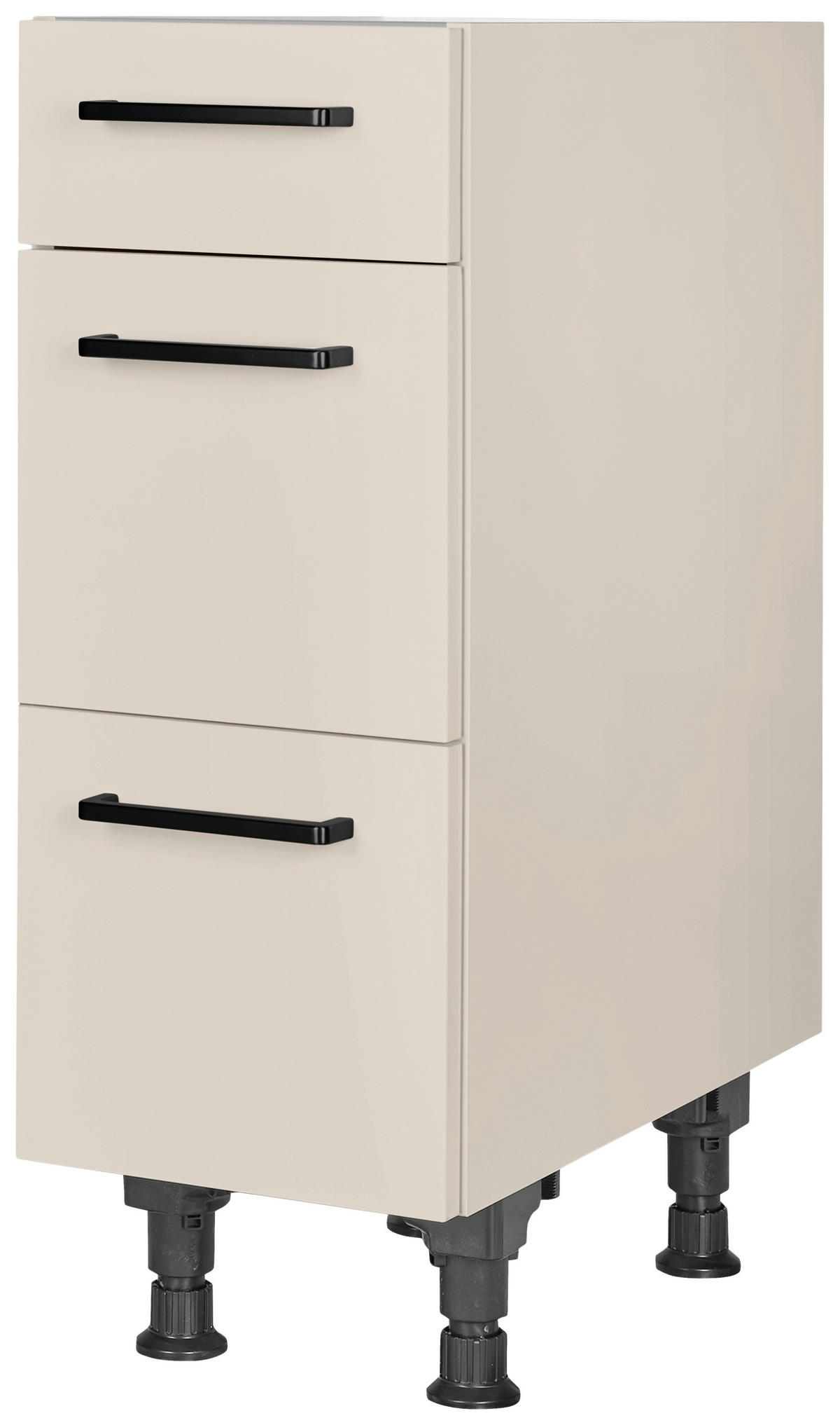 SCHUBKASTENUNTERSCHRANK 30/87/56 cm  in Sandfarben  - Sandfarben/Schwarz, MODERN, Holzwerkstoff/Metall (30/87/56cm) - Nobilia