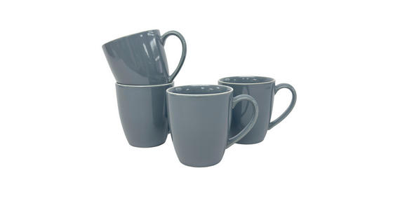 KAFFEEBECHERSET Bastia azzurro 4-teilig  - Blau, Trend, Keramik - Novel