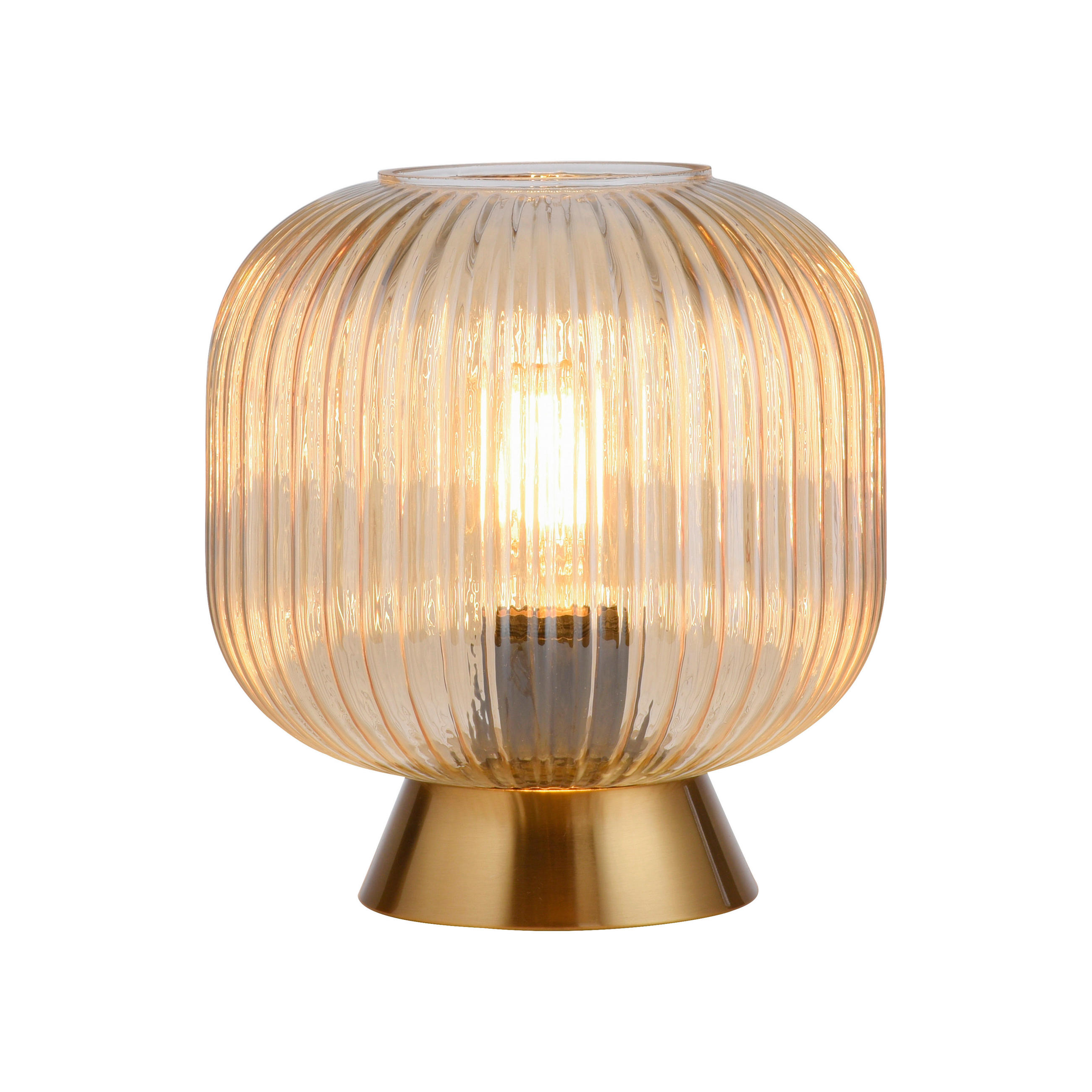 LED-TISCHLEUCHTE 20/20/22 cm   - Sandfarben, KONVENTIONELL, Glas/Kunststoff (20/20/22cm) - Schöner Wohnen