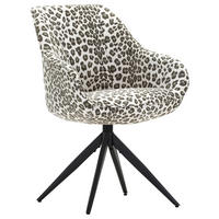 ARMLEHNSTUHL , Sitzfläche 360° drehbar , Flachgewebe, Mikrofaser  - Beige/Schwarz, Design, Textil/Metall (60/83/65cm) - Landscape
