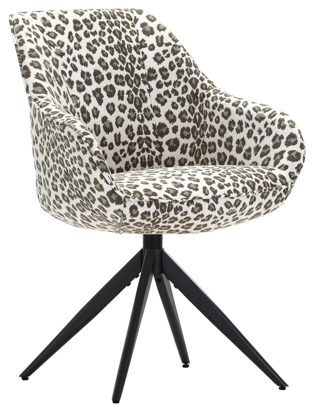 ARMLEHNSTUHL , Sitzfläche 360° drehbar , Flachgewebe, Mikrofaser  - Beige/Schwarz, Design, Textil/Metall (60/83/65cm) - Landscape