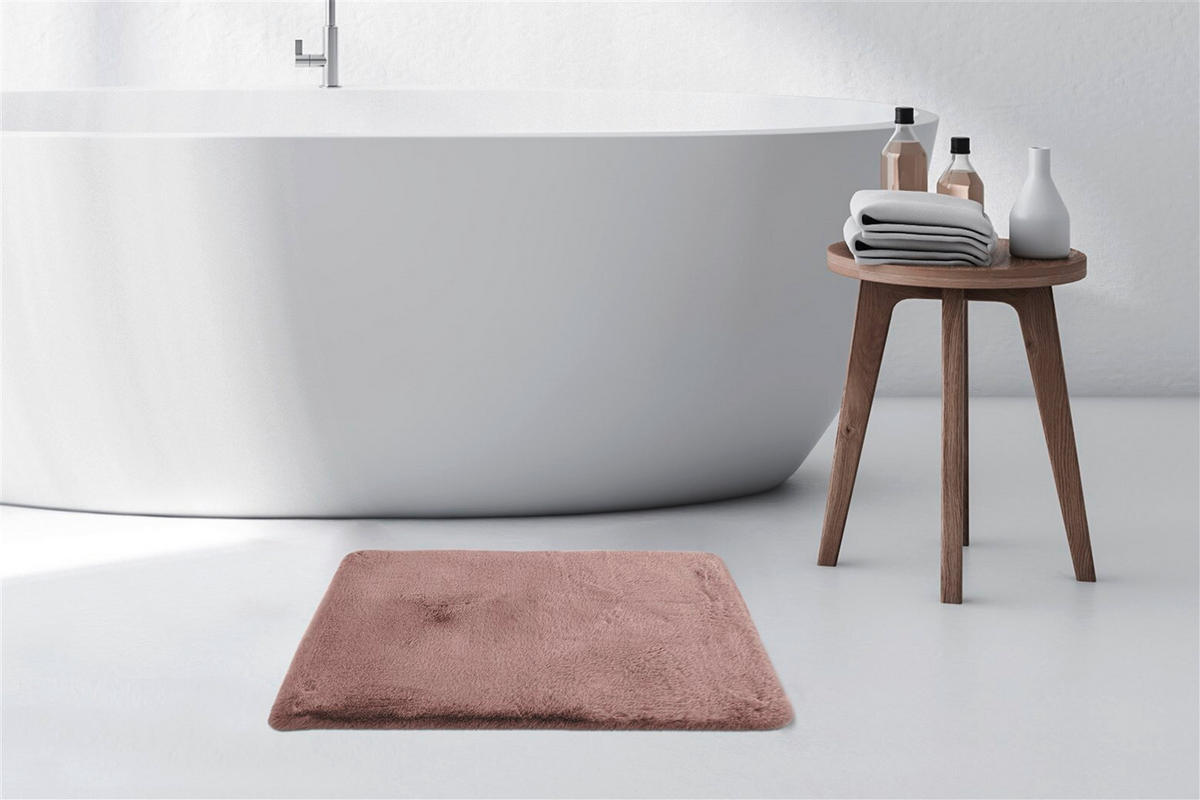 FELLTEPPICH 40/60 cm Rabbit 525 Rosa  - Rosa, KONVENTIONELL, Kunststoff (40/60cm)