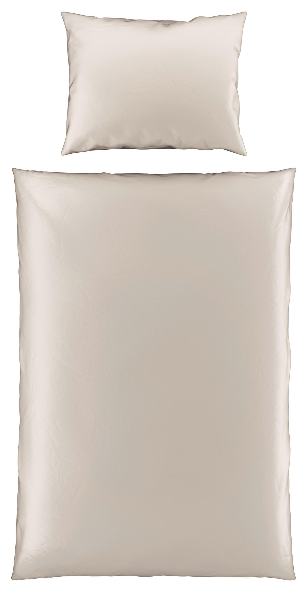 POVLEČENÍ, satén, béžová, 140/220 cm - béžová, Basics, textil (140/220cm) - Novel