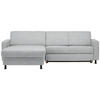 ECKSOFA in Webstoff Hellgrau  - Hellgrau/Schwarz, Design, Kunststoff/Textil (165/257cm) - Xora