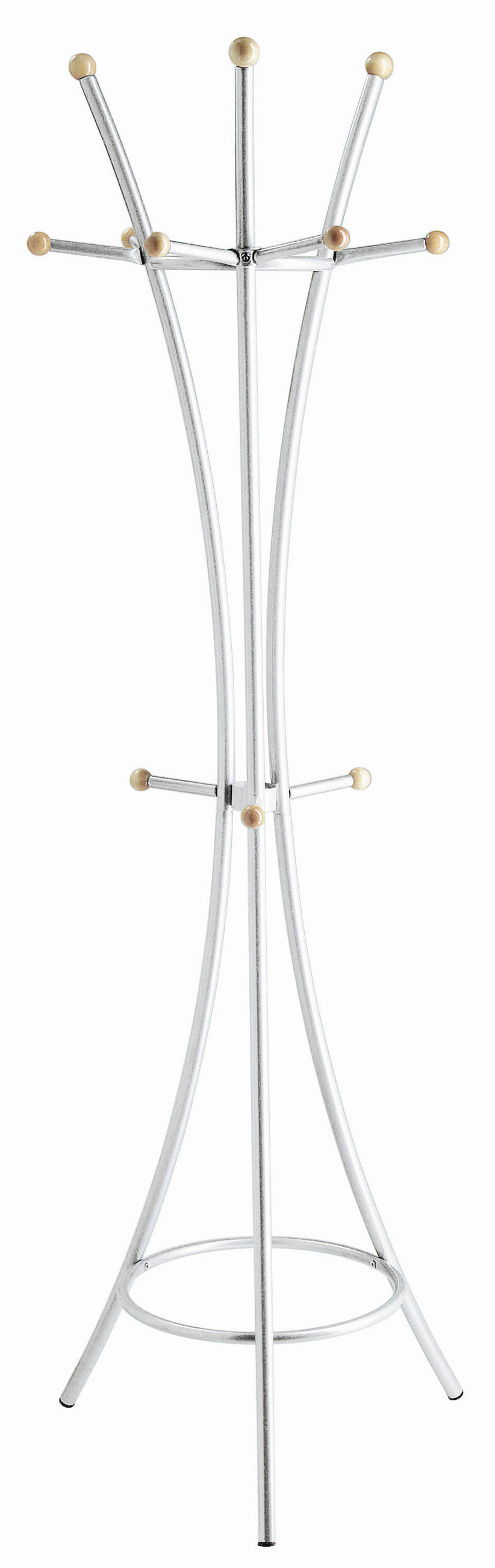 KLEIDERSTÄNDER in Alufarben 34/176/34 cm   - Alufarben, Design, Holz/Metall (34/176/34cm) - Boxxx