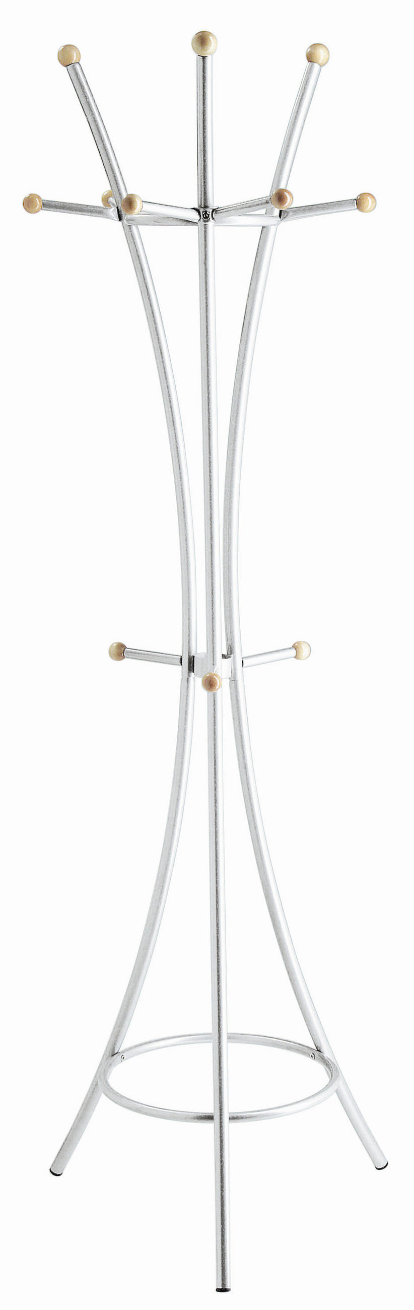 KLEIDERSTÄNDER in Alufarben 34/176/34 cm   - Alufarben, Design, Holz/Metall (34/176/34cm) - Boxxx