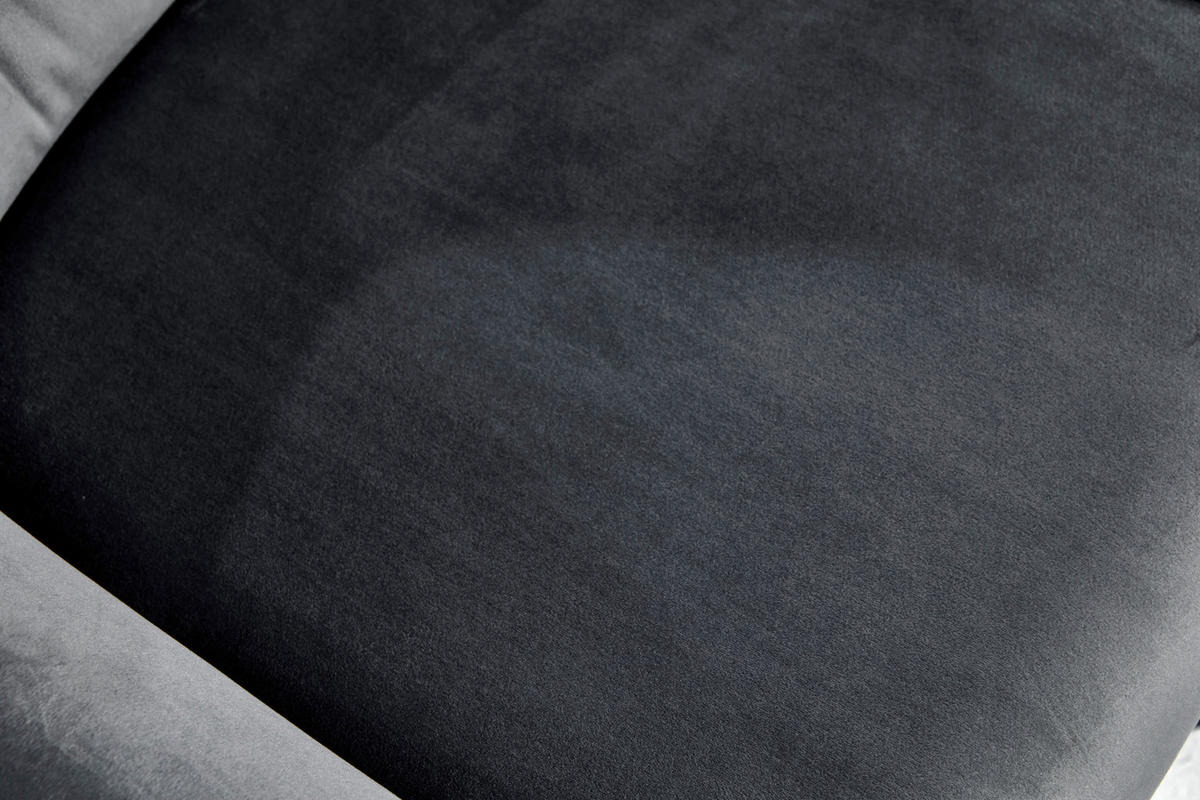 DREHSTUHL  in Samt Grau, Chromfarben  - Chromfarben/Grau, MODERN, Kunststoff/Textil (57/62/83-93cm) - Livetastic