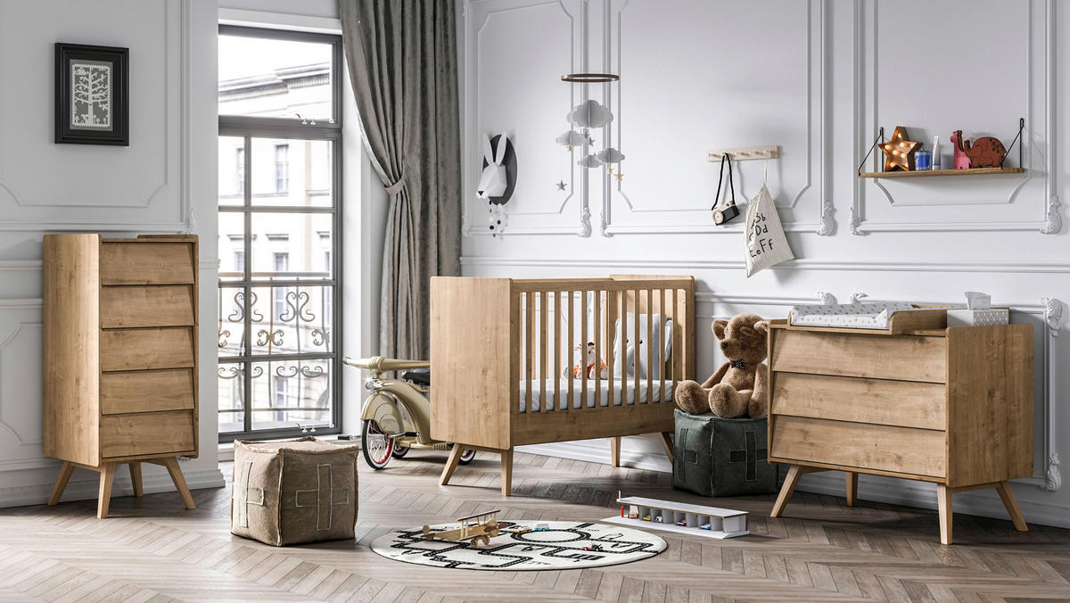 WICKELAUFSATZ  - Eichefarben, MODERN, Holzwerkstoff (58,6/9,6/81cm) - MID.YOU