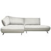 ECKSOFA in Webstoff, Struktur Creme, Naturfarben  172/265 cm  - Anthrazit/Creme, Design, Textil/Metall (172/265cm) - Joop!