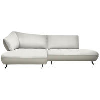 ECKSOFA in Webstoff, Struktur Naturfarben, Creme  172/265 cm  - Anthrazit/Creme, Design, Textil/Metall (172/265cm) - Joop!