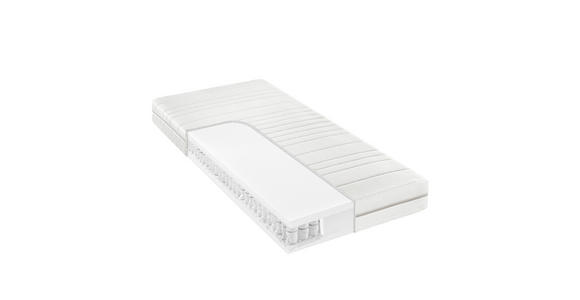 TASCHENFEDERKERNMATRATZE 120/200 cm Höhe ca. 18 cm  - Weiß, Basics, Textil (120/200cm) - Sleeptex