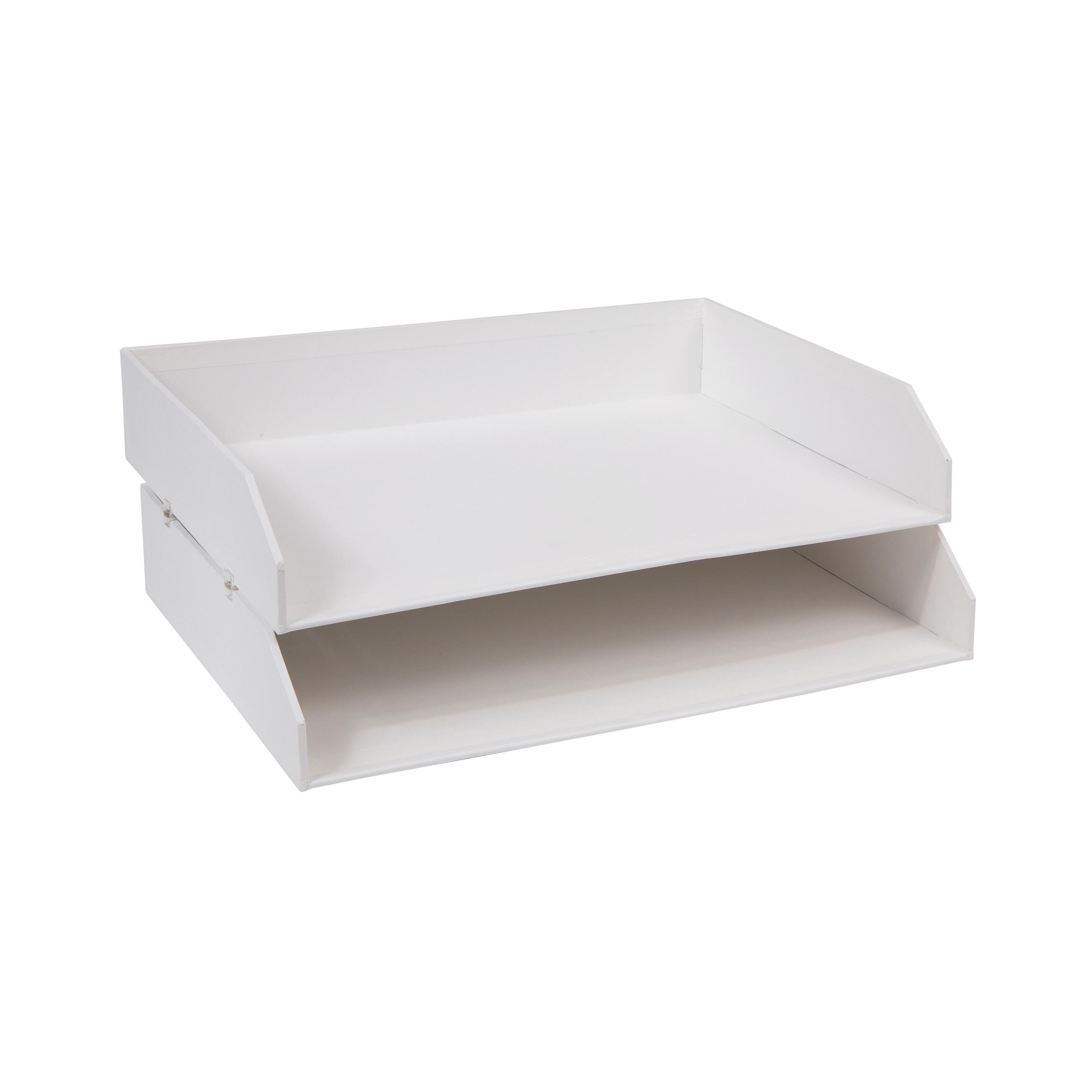 BRIEFABLAGE Karton, Papier Weiß  - Weiß, Basics, Karton/Papier (33.2/6.3/25.4cm)